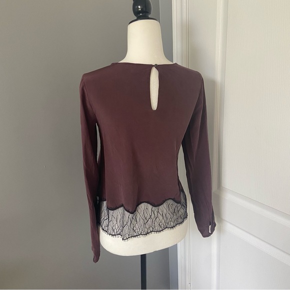 4 for $20 🖤 WILFRED Desaix 100% Silk Blouse - Picture 4 of 10